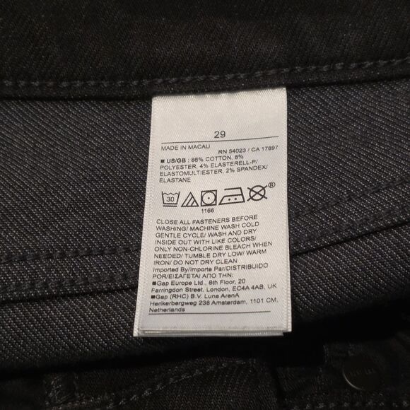 NWT Banana Republic High Rise Slim Fit Jeans 29 Black Stretch Denim Ankle Modern - Picture 5 of 8